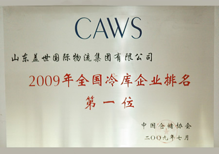 20250124143494809480 集团公司2009年全国冷库企业排名第一位